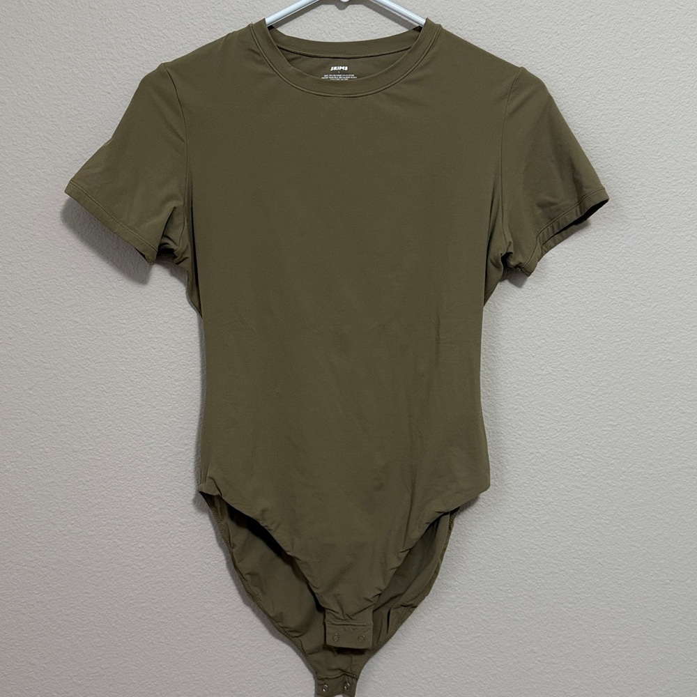 SKIMS Olive Green Bodysuit